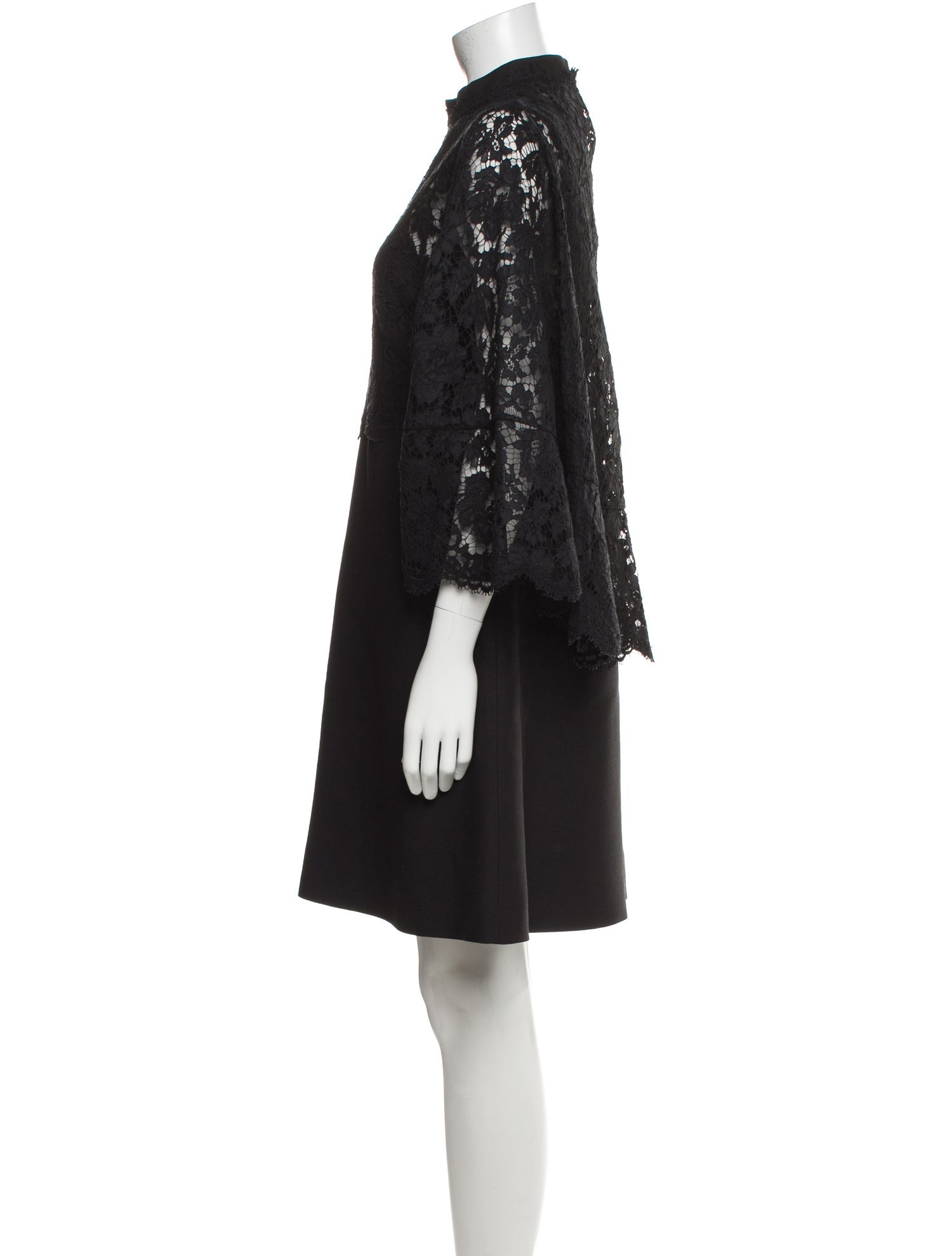 Valentino Lace Pattern Knee-Length Dress