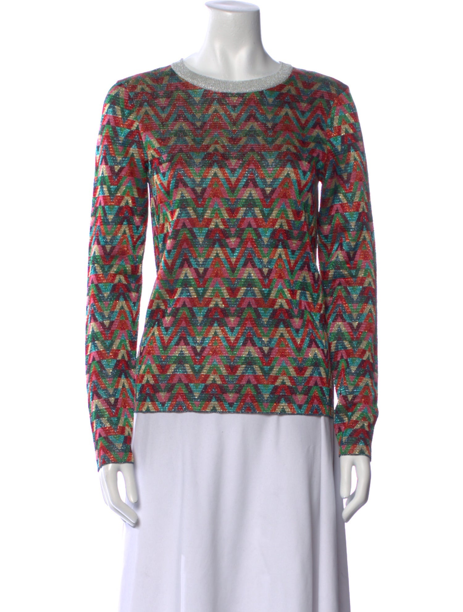 Valentino Printed Bateau Neckline Sweatshirt