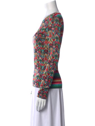 Valentino Printed Bateau Neckline Sweatshirt