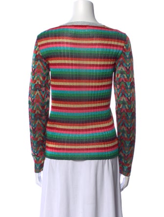 Valentino Printed Bateau Neckline Sweatshirt