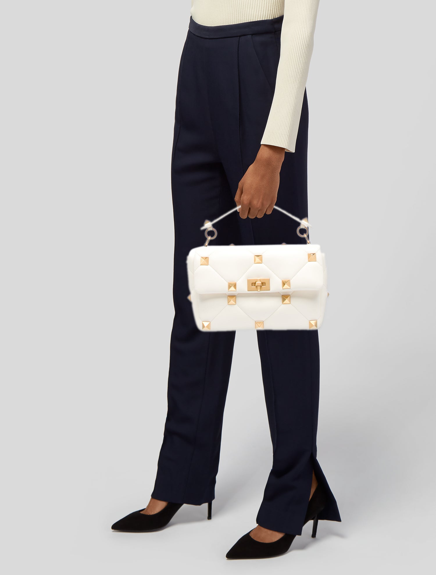 Valentino Roman Stud Top Handle Bag