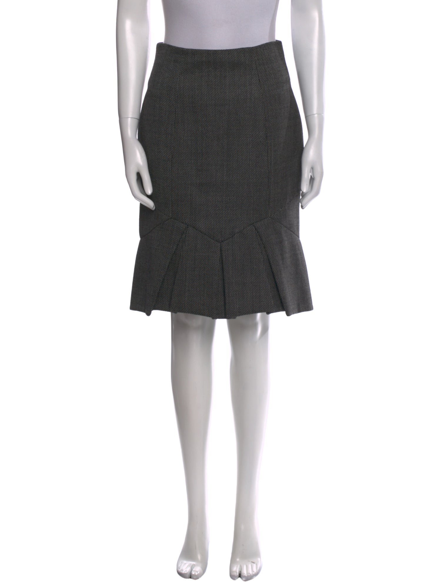 Valentino Virgin Wool Knee-Length Skirt