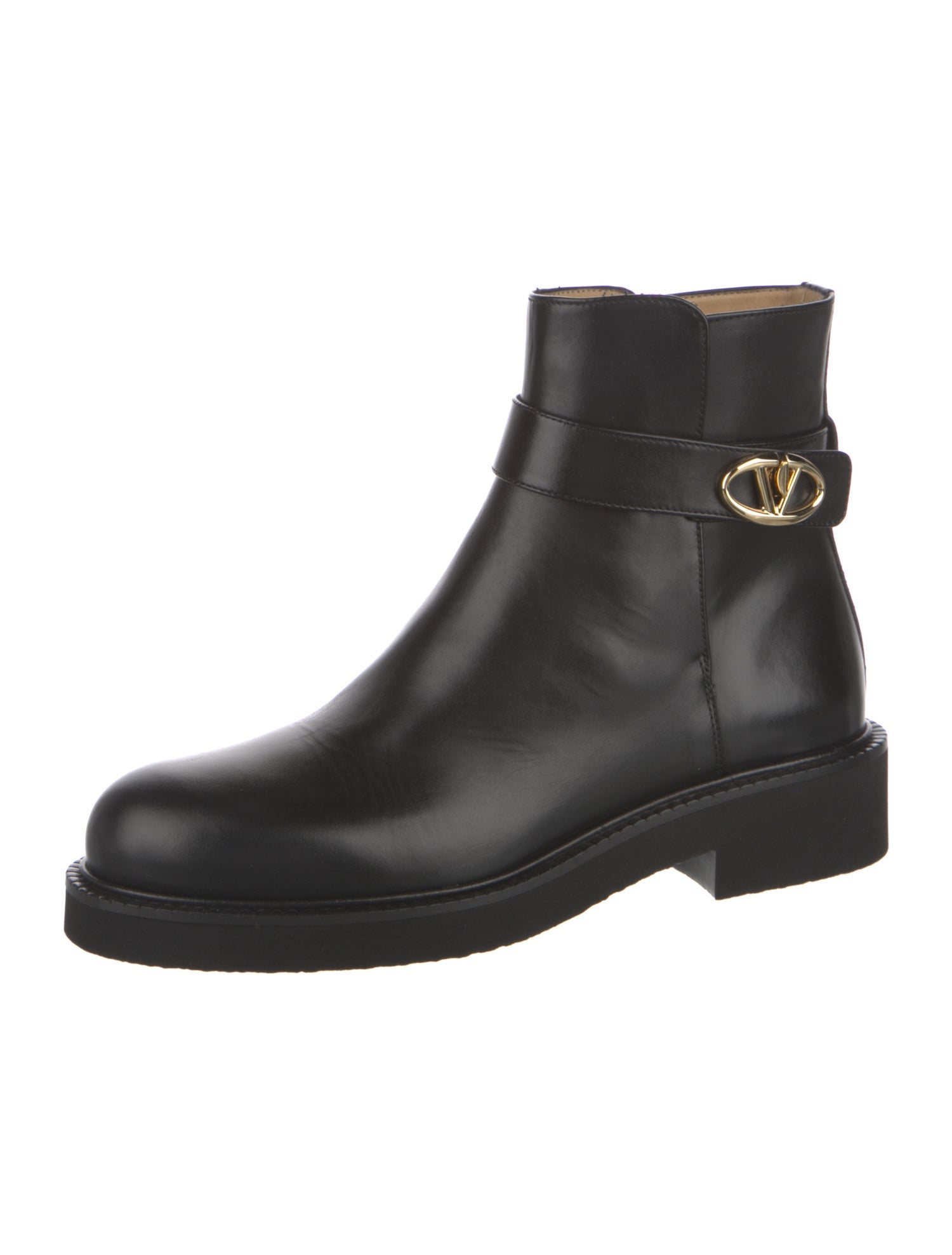 Valentino Leather Chelsea Boots