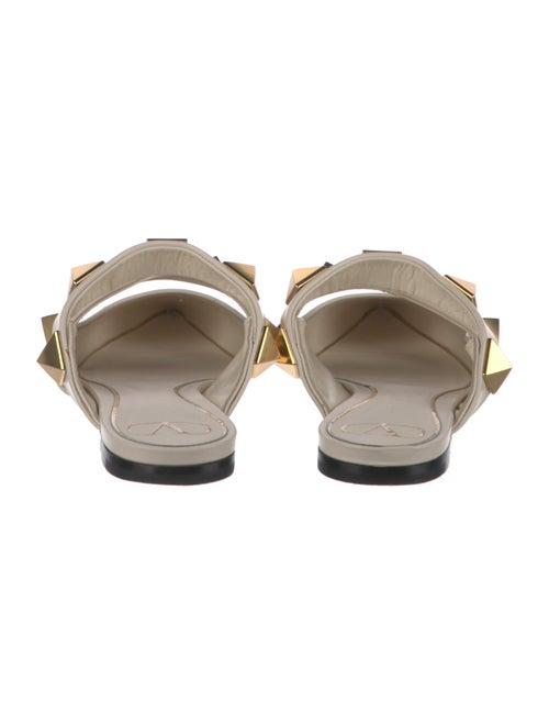 Valentino Rockstud Accents Leather Mules