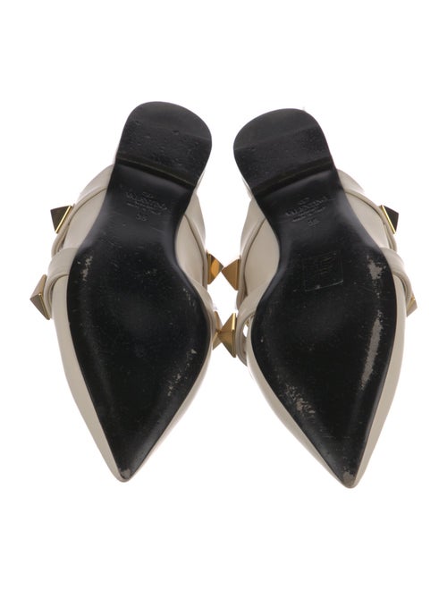 Valentino Rockstud Accents Leather Mules