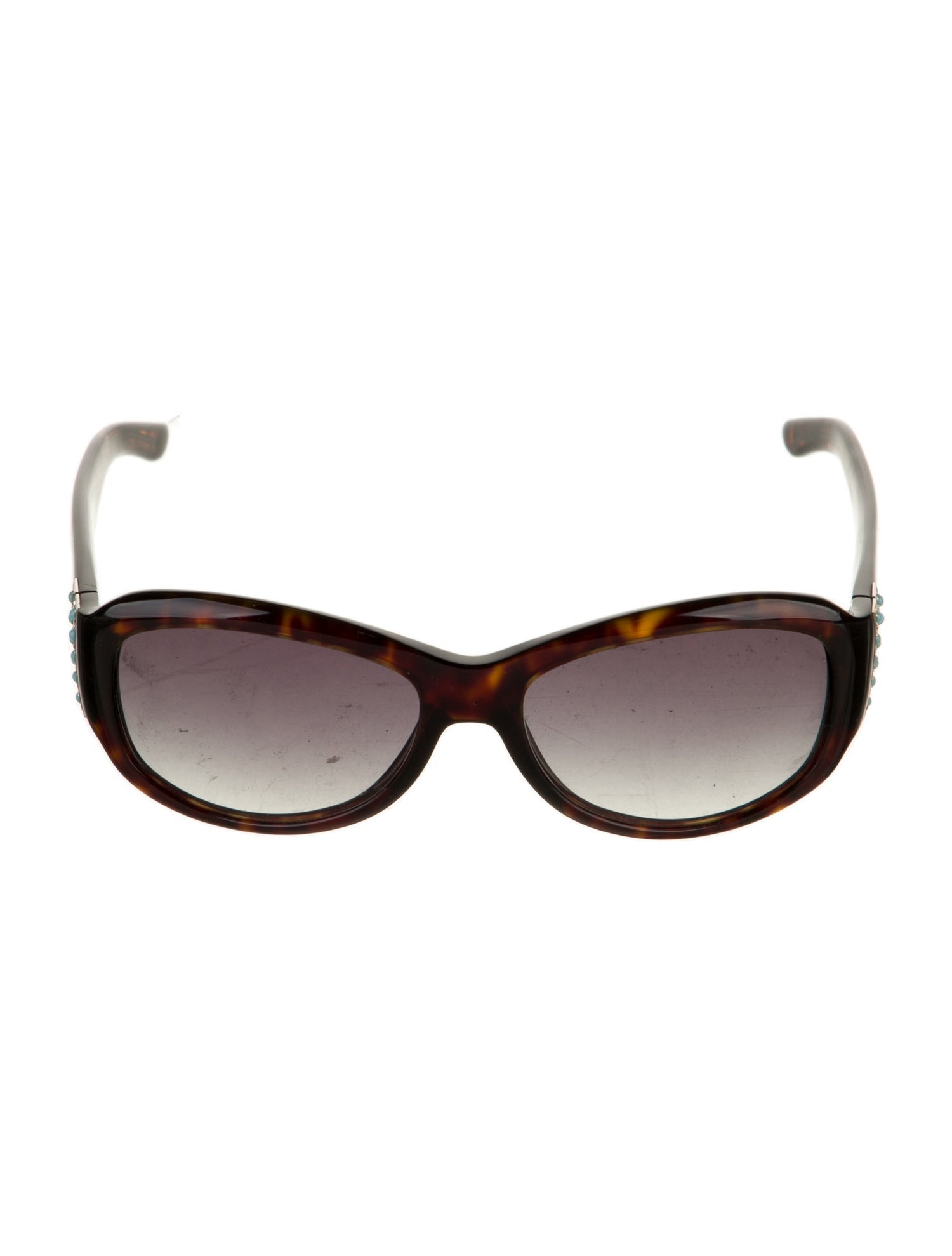 Valentino Rockstud Accents Round Sunglasses