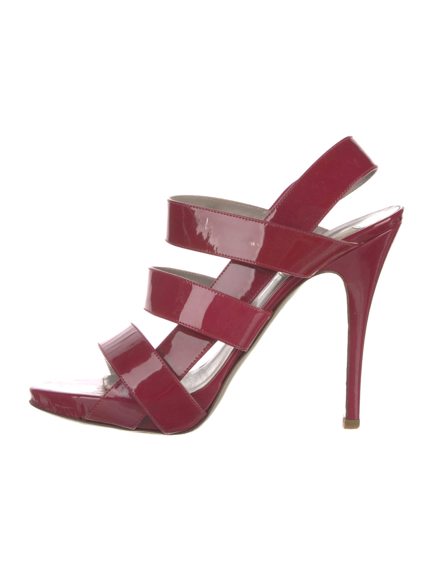 Valentino Patent Leather Slingback Sandals