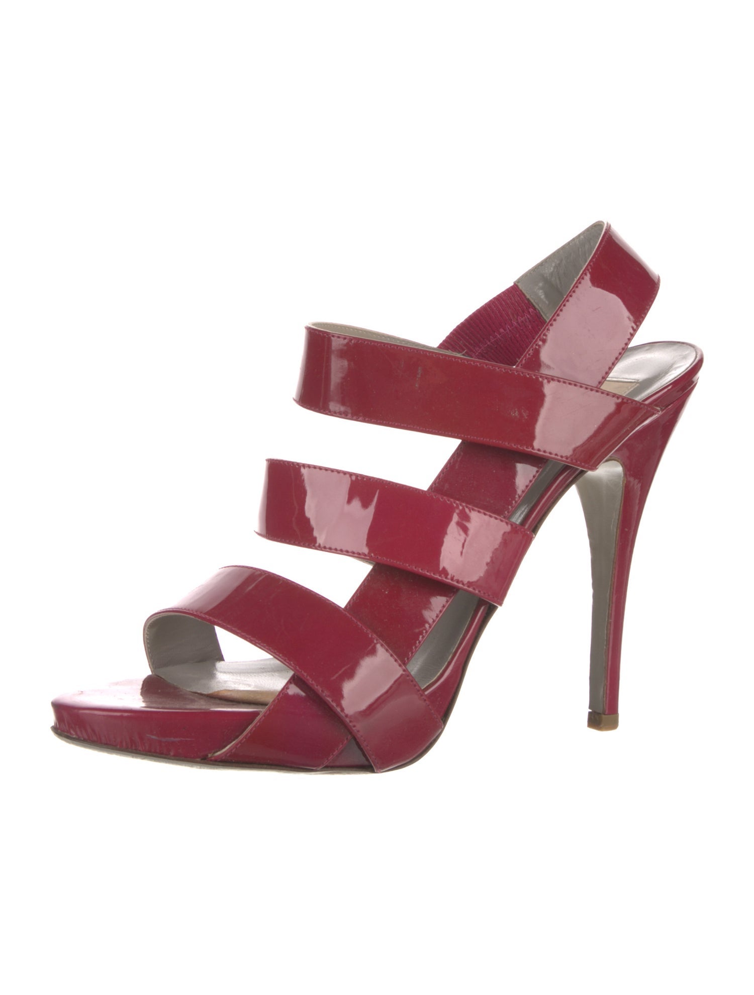 Valentino Patent Leather Slingback Sandals
