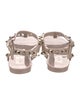 Valentino Rockstud Accents PVC T-Strap Sandals