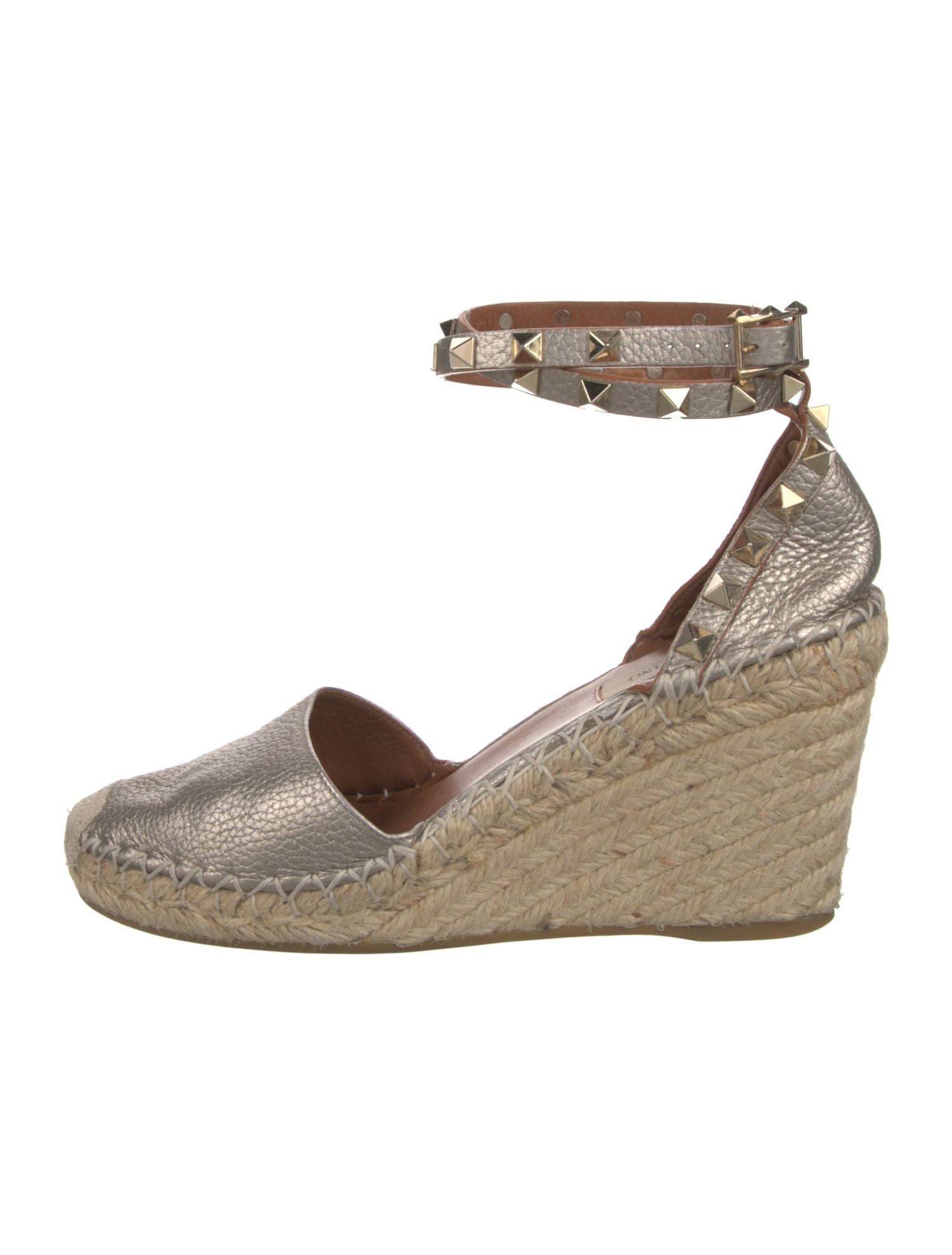 Valentino Rockstud Accents Leather D'Orsay Pumps