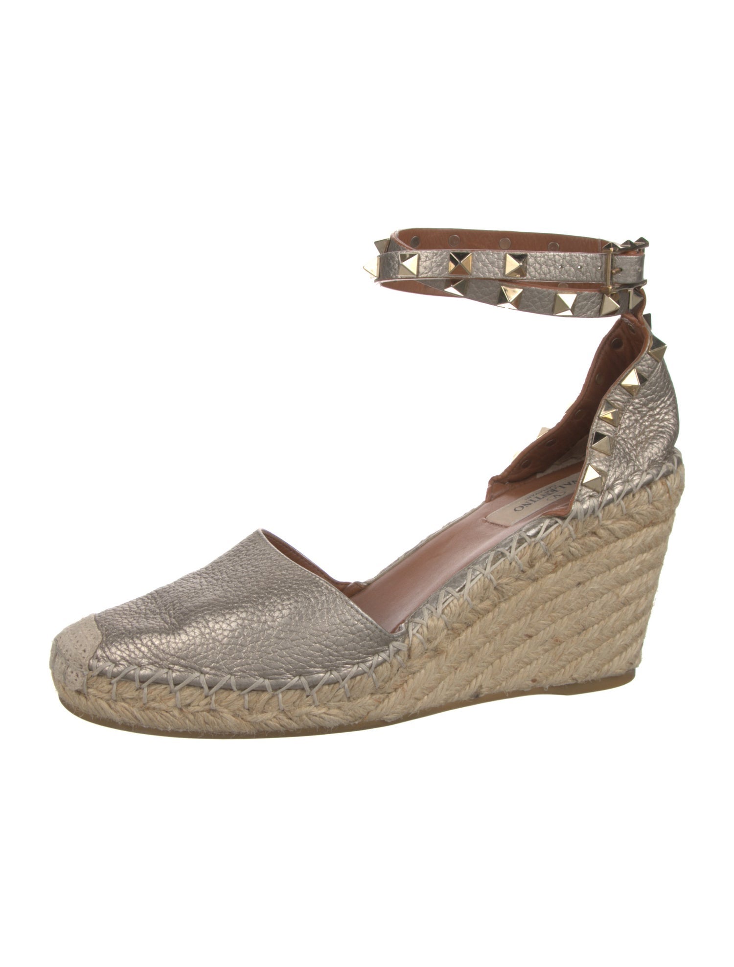 Valentino Rockstud Accents Leather D'Orsay Pumps