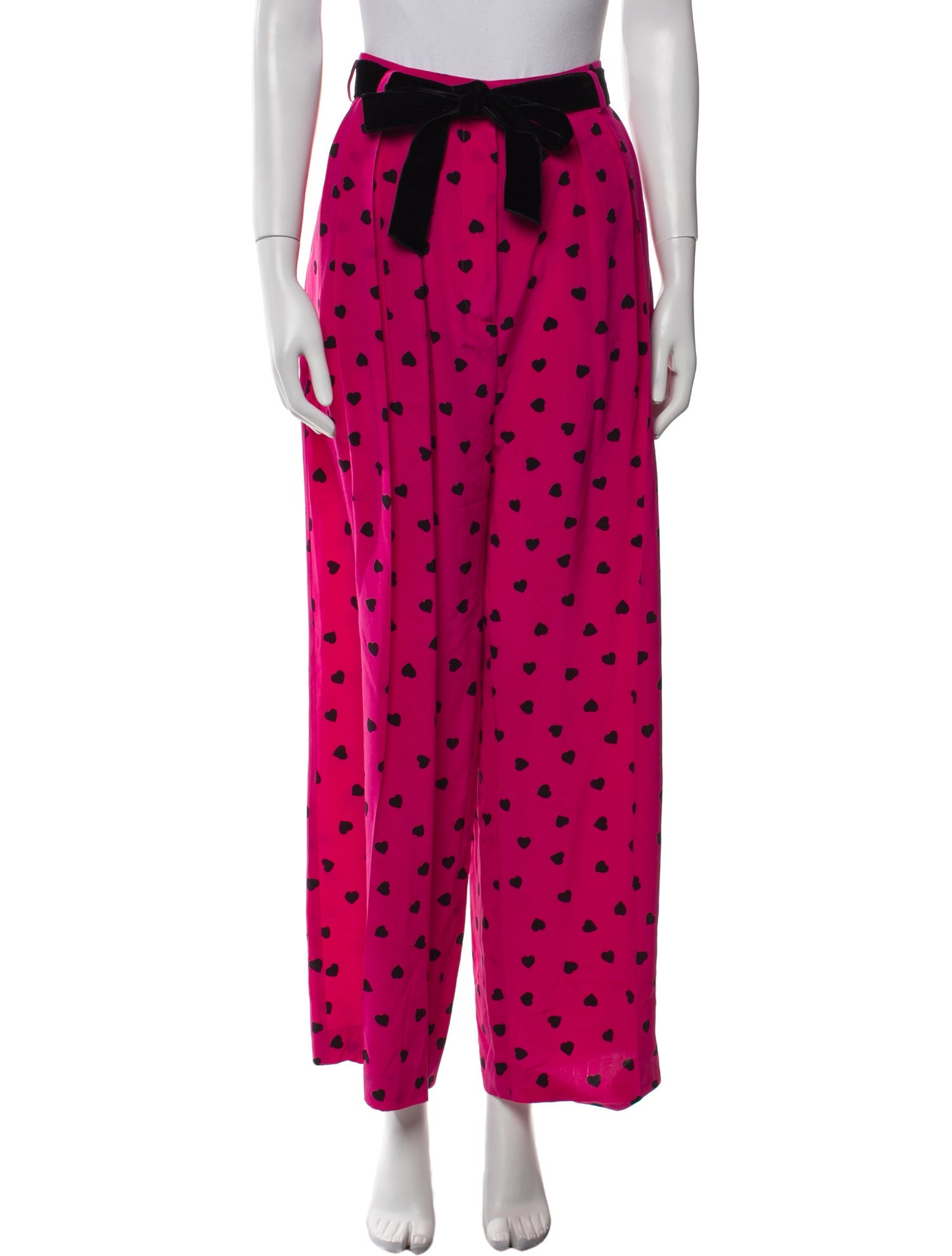 Valentino Silk Wide Leg Pants