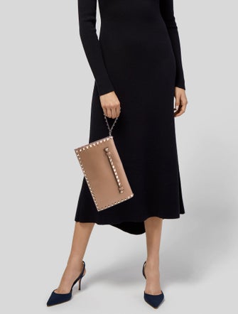 Valentino Rockstud Clutch