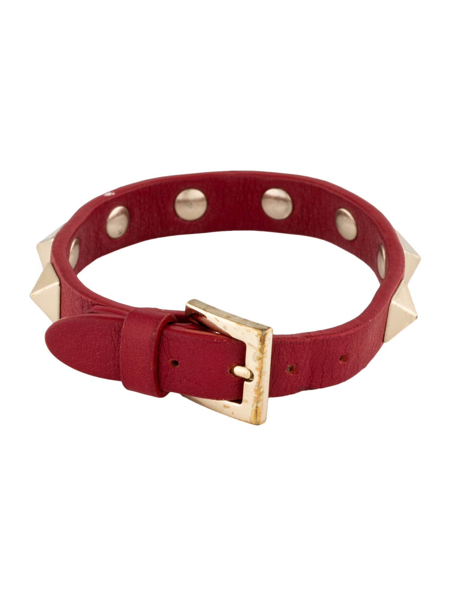 Valentino Rockstud Leather Bracelet
