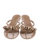 Valentino Rockstud Accents Rubber Slides