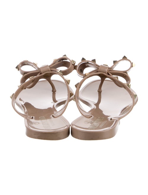 Valentino Rockstud Accents Rubber Slides