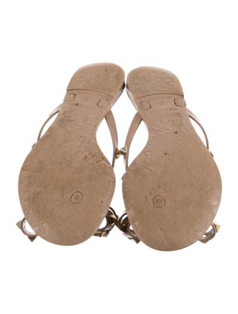 Valentino Rockstud Accents Rubber Slides