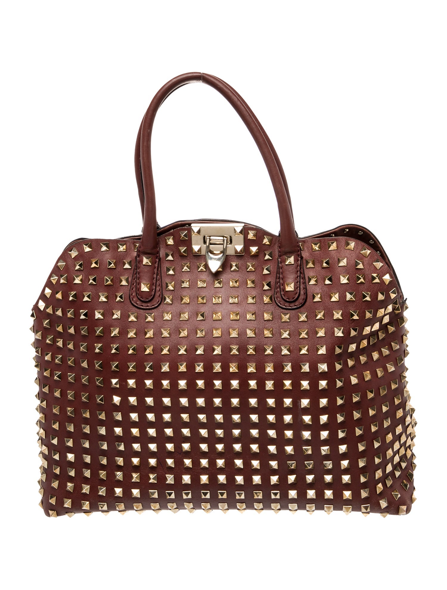 Valentino Rockstud Top Handle Bag