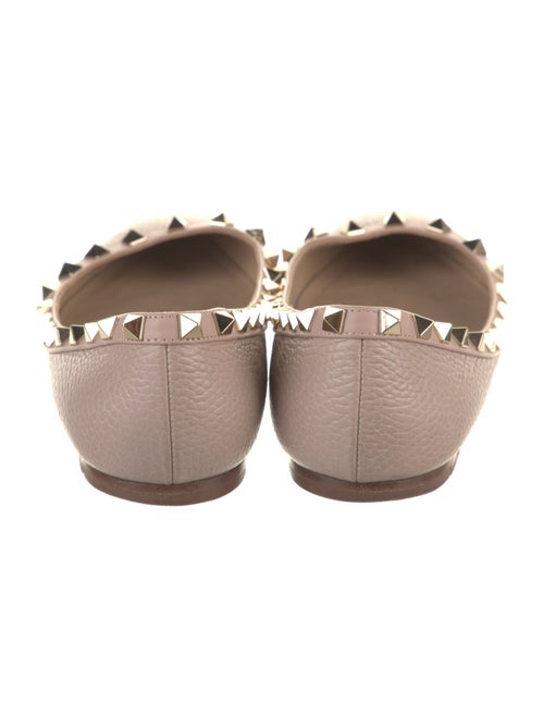 Valentino Rockstud Accents Leather Ballet Flats