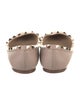 Valentino Rockstud Accents Leather Ballet Flats