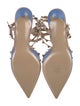 Valentino Rockstud Accents Leather T-Strap Pumps