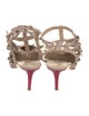 Valentino Rockstud Accents Leather T-Strap Pumps