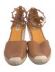 Valentino Rockstud Accents Leather Espadrilles