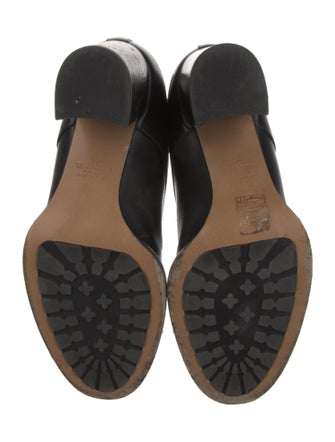 Valentino Rockstud Accents Leather Lace-Up Boots