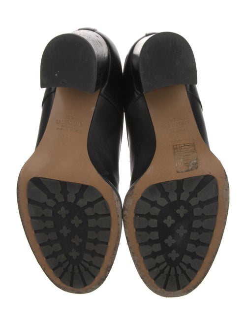 Valentino Rockstud Accents Leather Lace-Up Boots