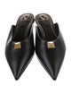 Valentino Rockstud Accents Leather Mules