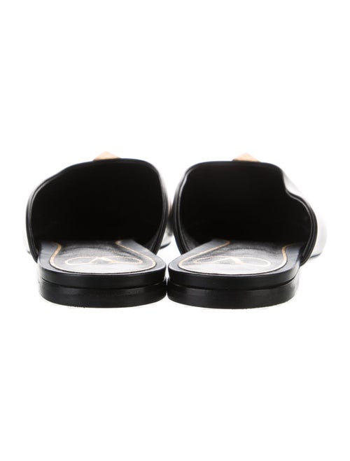 Valentino Rockstud Accents Leather Mules