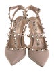Valentino Rockstud Accents Leather T-Strap Pumps