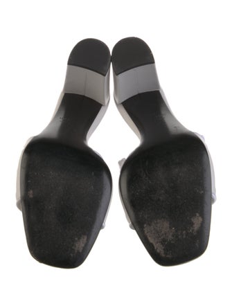 Valentino Leather Lasercut Accents Slides