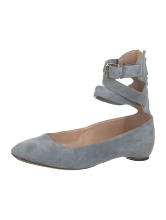 Valentino Suede Ballet Flats