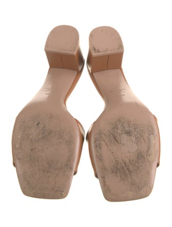 Valentino Rockstud Accents Leather Slides