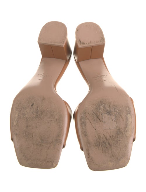 Valentino Rockstud Accents Leather Slides