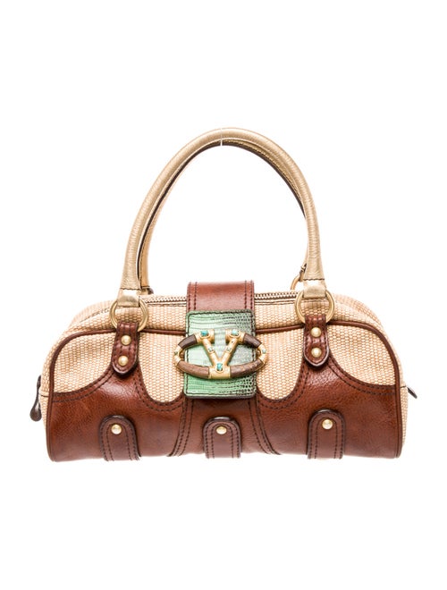 Valentino Raffia Top Handle Bag