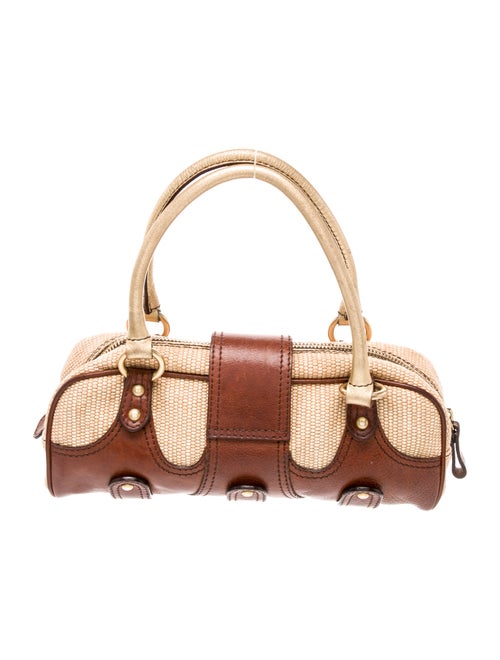 Valentino Raffia Top Handle Bag