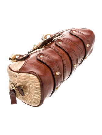 Valentino Raffia Top Handle Bag