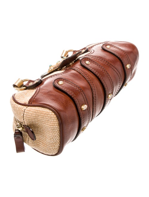 Valentino Raffia Top Handle Bag