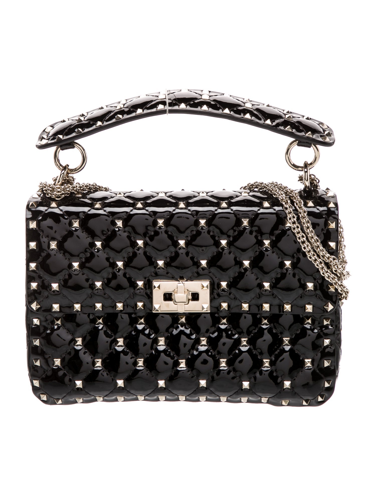 Valentino Rockstud Top Handle Bag