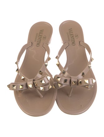 Valentino Rockstud Accents PVC Slides