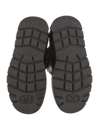 Valentino Leather Combat Boots