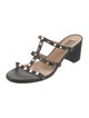 Valentino Rockstud Accents Leather Gladiator Sandals