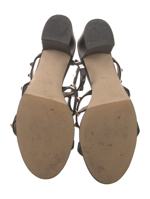Valentino Rockstud Accents Leather Gladiator Sandals