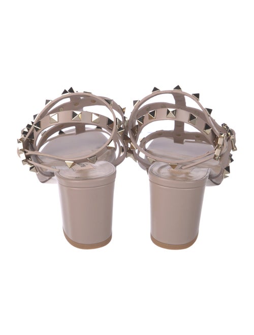 Valentino Rockstud Accents Leather Gladiator Sandals