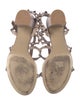 Valentino Rockstud Accents Leather Gladiator Sandals