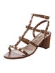 Valentino Rockstud Accents Leather Gladiator Sandals