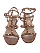 Valentino Rockstud Accents Leather Gladiator Sandals
