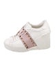 Valentino Rockstud Accents Leather Chunky Sneakers